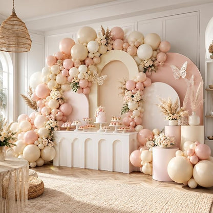 122PCS Dusty Pink Balloon Arch Kit - Image 4