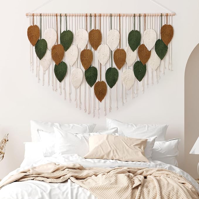 Large Macrame Wall Hanging Boho Woven Tapestry Chic Home Decor Wall Art | - Image 5