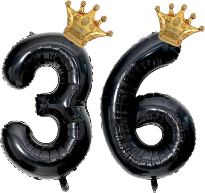 40 inch Large Black 36 Balloon Number by Unknown