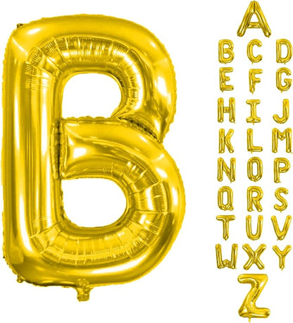 Letter Balloons Gold 40 Inch B Large Giant Big Foil Mylar Balloon | by Unknown