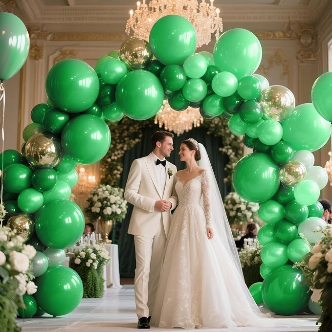 Green Balloon Arch Kit 111Pcs 18 12 5 Inch Latex Party Balloons Garland - Image 5