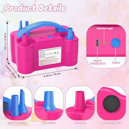 AXHJ Balloon Pump Electric Air Pumps, Electric Air Balloon Pump, Balloon - Image 3