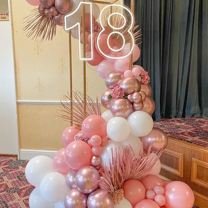 Pink Balloon Arch Kit, Galentine's Day, Valentine's Day, Anniversary Party - Image 6