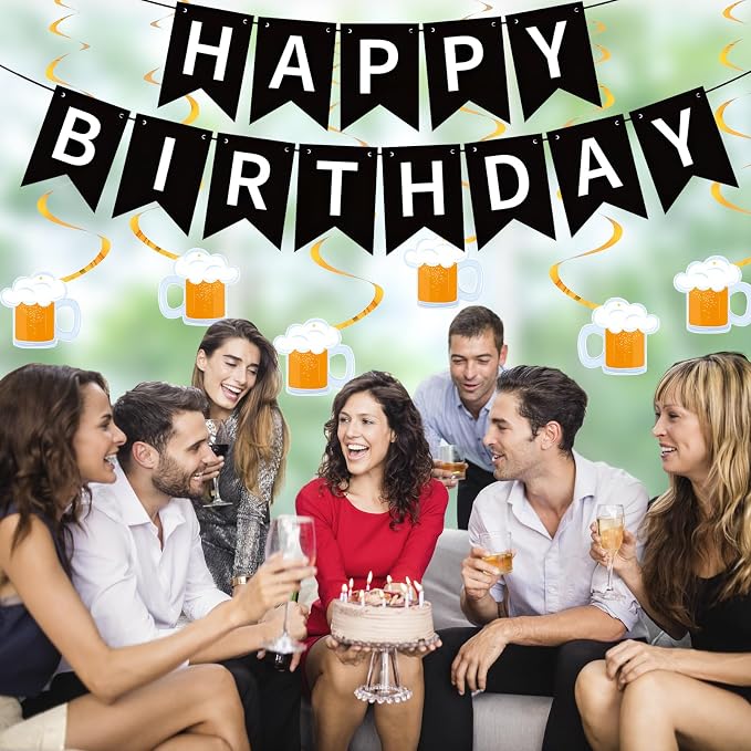 Beer Birthday Banner for Beer Party and Birthday Wedding Party Supplies - Image 4