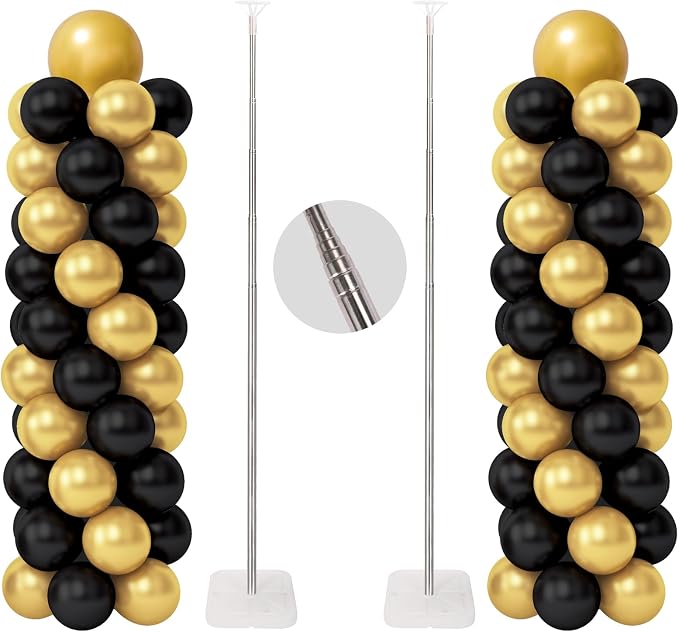 RUBFAC Balloon Column Stand Kit, 6.6ft Height Adjustable Column Kit, Metal by RUBFAC