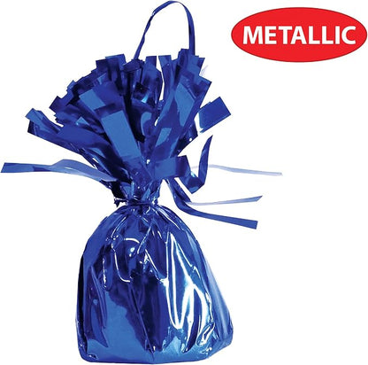 Beistle Blue Metallic Wrapped Balloon Weights, Centerpieces and Table Décor - Image 5