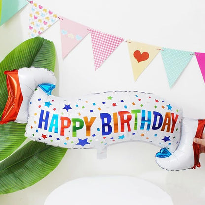 Happy Birthday Balloons Colorful Birthday Balloon Banner - Image 3