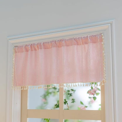 Sutuo Home Boho Valance Curtains - Image 2