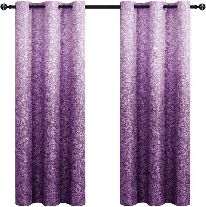 DWCN Ombre Blackout Curtains for Bedroom - Image 8