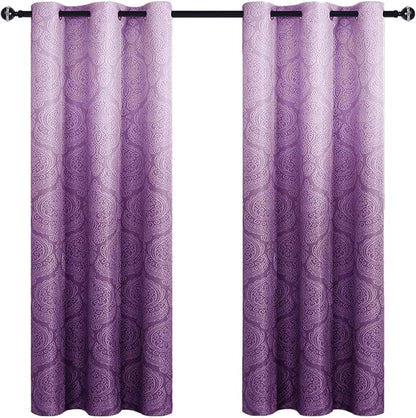 DWCN Ombre Blackout Curtains for Bedroom - Image 8