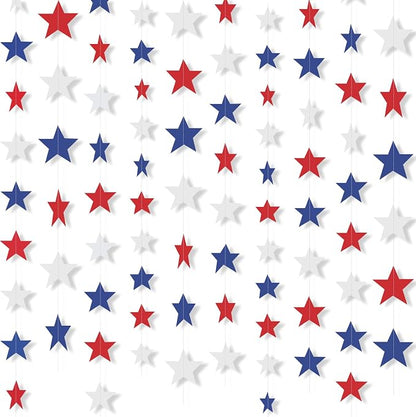 Patelai Glitter Star Garland Banner 2026 Graduation Decor 130 Feet Star Hanging by Patelai