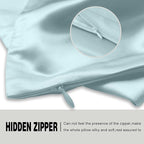 Silk Pillowcase for Hair and Skin, Soft, Breathable and Sliky Pillow Case, Both Sides Natural Mulberry Silk Pillowcases with Hidden Zipper (Standard Size 20"X 26")