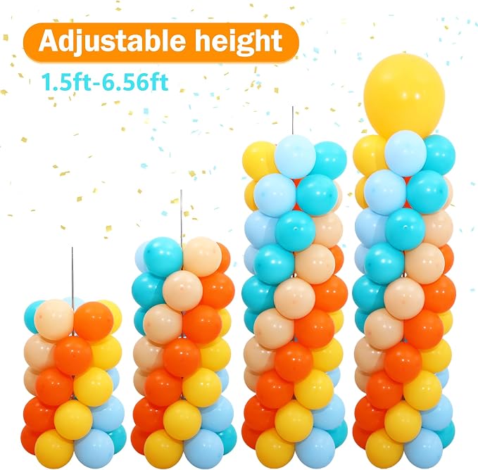 Here Comes the Son Balloon Column Stand Kit Set of 2 - Image 6