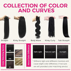 Lashey Light Yaki Clip in Hair Extensions 20 Inch 7pcs Human Hair Straight Natural Black Clip ins for Thin Hair Extensions Real Human Hair