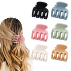 6 Pcs Hair Clips Small Claw Clips for Thin Hair Medium Matte Non-slip Hair Accessories for Women and Girls (Colorful)