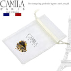 Camila Paris CP3273 French Hair Clip for Women, Small Handmade Mustard, Girls Hair Claw Clips Jaw Fashion Durable and Styling Hair Accessories for Women, Strong Hold No Slip Grip, Made in France