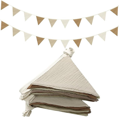 Oudain 2 Pcs Pennant Banner Flags Nursery Garland Triangle Bunting Flags by Oudain
