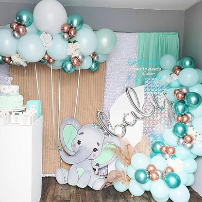 Voircoloria 66pcs Mint Green Pastel Green Latex Party Balloons, 12inch | - Image 8