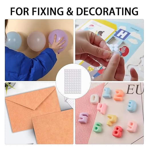 350pcs Transparent Double-Sided Sticky Adhesive Dots Stickers, 10mm/0.4” Small - Image 3