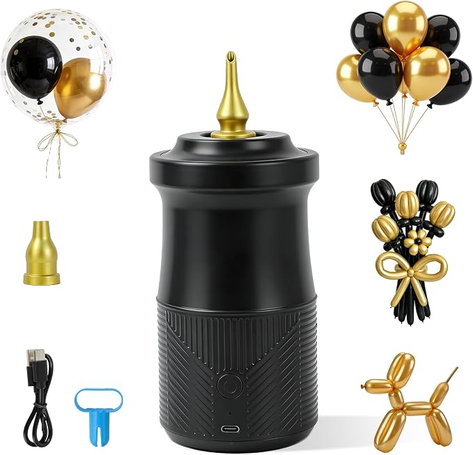 Ball Pump Balloon Pumps Electric, Balloon Pump Portable Long Animal Balloon Pump by Fikowo