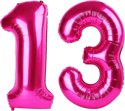Hot Pink 13 Balloon by IWERP