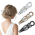 3Pcs Prestige French Hair Pins New Elegant Hair Accessories for Women Elegant Hair Clips for Thin Thick Hair Serrated Anti-Slip Design (Color B)