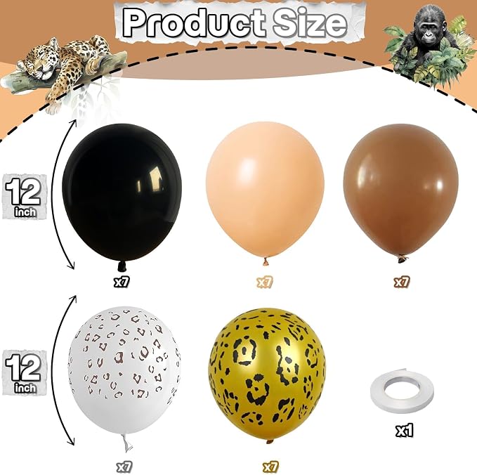 Fall Boho Cheetah Print Balloons - Image 2