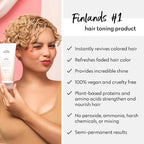 Four Reasons Color Mask - Vanilla Blonde - (27 Colors) Color Depositing Conditioner, Toning Treatment, Tone & Enhance Color-Treated Hair - Semi Permanent Hair Dye, Vegan and Cruelty-Free, 6.76 fl oz