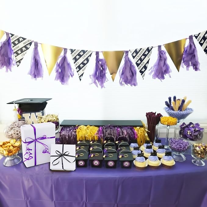 BEISHIDA 2 Pack 100 Yards Black Purple Curling Crimped Glitter Ribbon Balloon - Image 5