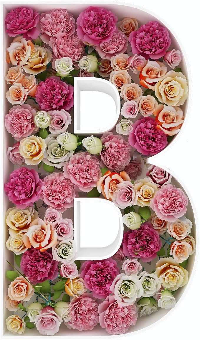 2FT Letter B Mosaic Balloon Frame Letter DIY Fillable Letters Kit by JW+Passion+-+Premium+Quality%2C+Made+With+Passion