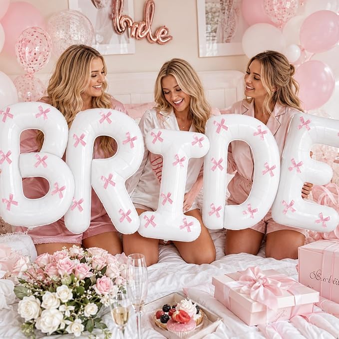 40 Inch BRIDE Balloons Bachelorette Party Decorations, Bridal Shower Banner - Image 4