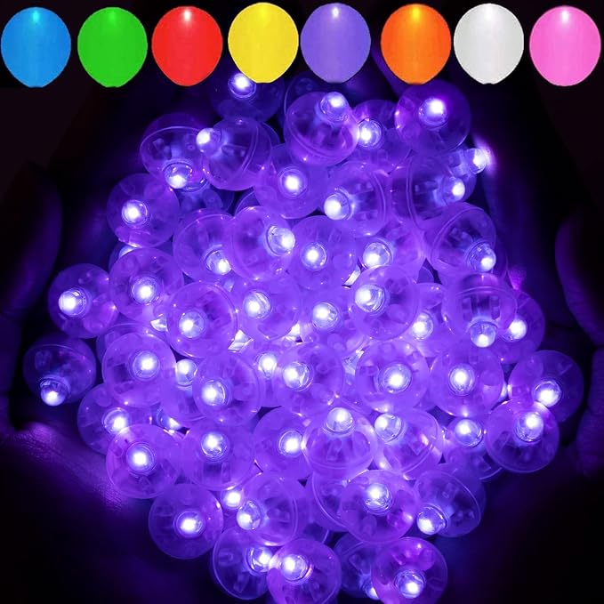 Aogist 200Pcs Purple Balloon Lights by Aogist