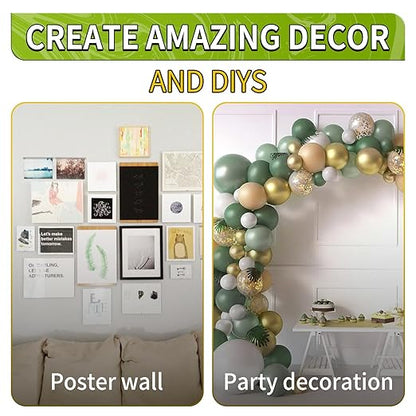Piteno® 350Pcs Double Sided Adhesive Dots, 0.8" Clear Removable Sticky Adhesive - Image 5