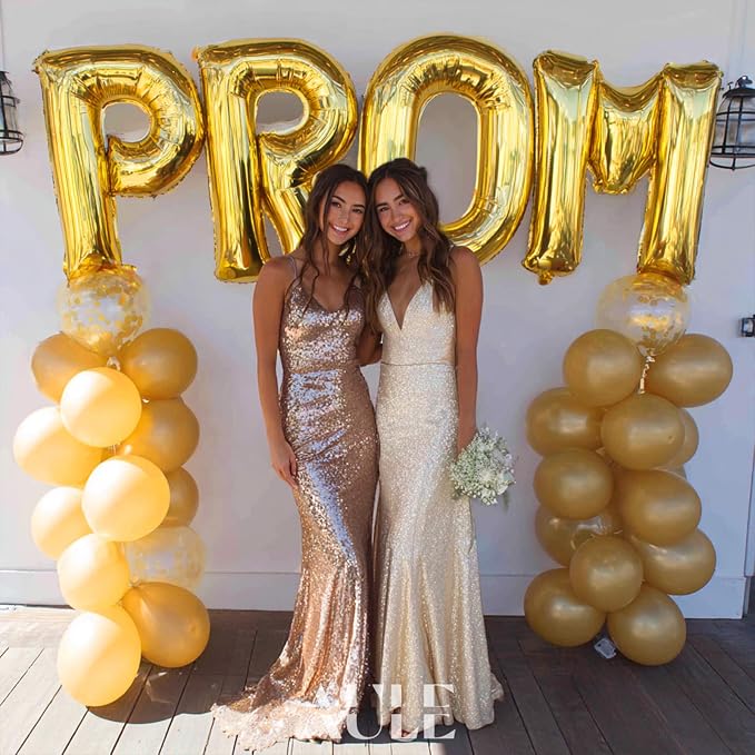 AULE 40 Inch Gold N Balloon Letter Foil A-Z Birthday Big Alphabet | Birthday - Image 5