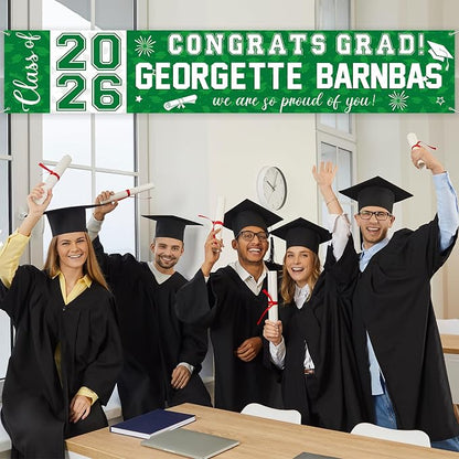 Graduation Congratulations Banner Decorations, Class of 2026 Personalized - Image 6