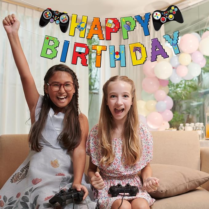 Video Game Controller Birthday Banner Video Gameing Theme Party Decorations - Image 8