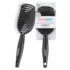 Conair Scalp Care Detangling hairbrush - Curly Hair Brush - Scalp Massager - hairbrushes for women & men - detangler for all lengths and types - can use wet or dry - Black Onyx