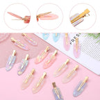 16 Pcs Creaseless No Crease Hair Clips, No Bend Barrette Hair Clips For Styling Non Slip Makeup Flat Clip Hair Accessories for Women