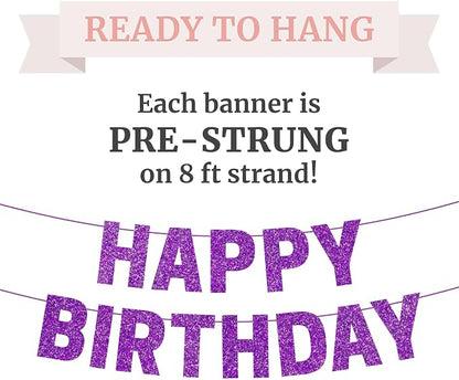 Pre-Strung Happy Birthday Banner - Image 3