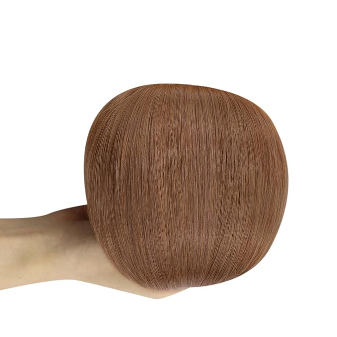 Full Shine Injected Tape in Hair Extensions Human Hair Color 330 Orange Intact Human Hair Machine Remy Invisible Tape in Hair Extension 12.5Grams 5Pcs 22 Inch No Knots in Winter for Christmas
