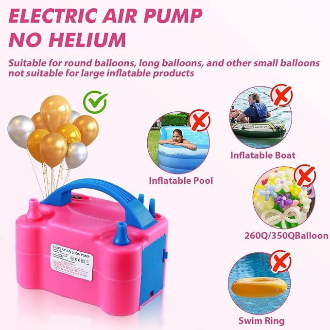 Balloon Pump Electric, Electric Air Pump Replace Manual Balloon Hand Pump - Image 7