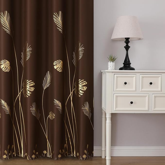Brown Blackout Curtains 63 Inches Long - Image 2