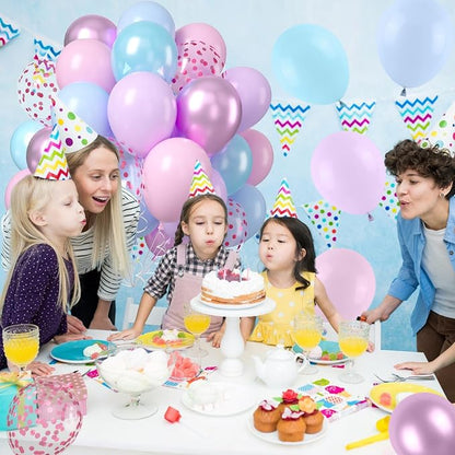 Pastel Pink Blue Purple Balloons - Image 6
