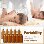 Tessco for you 20 Pack 3.4 oz Glass Dropper Bottles with Glass Eye Droppers for Essential Oils, Empty Oil Bottles with Funnel, Labels and Pipette for Hair Oils Perfume Cosmetic Travel(Dark Brown)