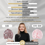 ZIMASILK 22 Momme 100% Mulberry Silk Bonnet for Sleeping & Women Hair Care, Highest Grade 6A Silk Hair wrap for Sleeping with Premium Elastic Stay On Head (1Pc, Leopard Black/Pink)