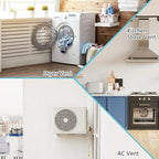 4 Inch Dryer Vent Cover Outside, HG Power Exterior Vent Cover with Removable Screen & Cushioned Non-Return Flap, Stainless Steel Air Wall Vent for House, Range Hood, AC, Opening Diameter: 3.81" Silver