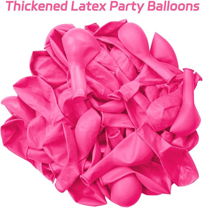 Pink Balloons 100 pcs 12 Inch Matte Pink Balloon - Image 3
