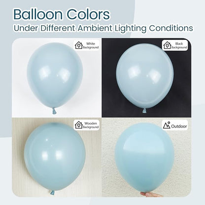 Dusty Blue Balloons 12 inch, Gender Reveal, Baby Shower, Birthday Party - Image 3