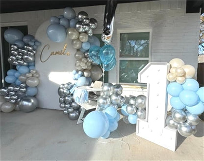 Dusty Blue Balloon Arch Kit - Image 3