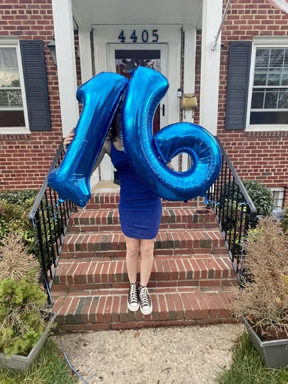 Navy Blue 16 Balloon - Image 3